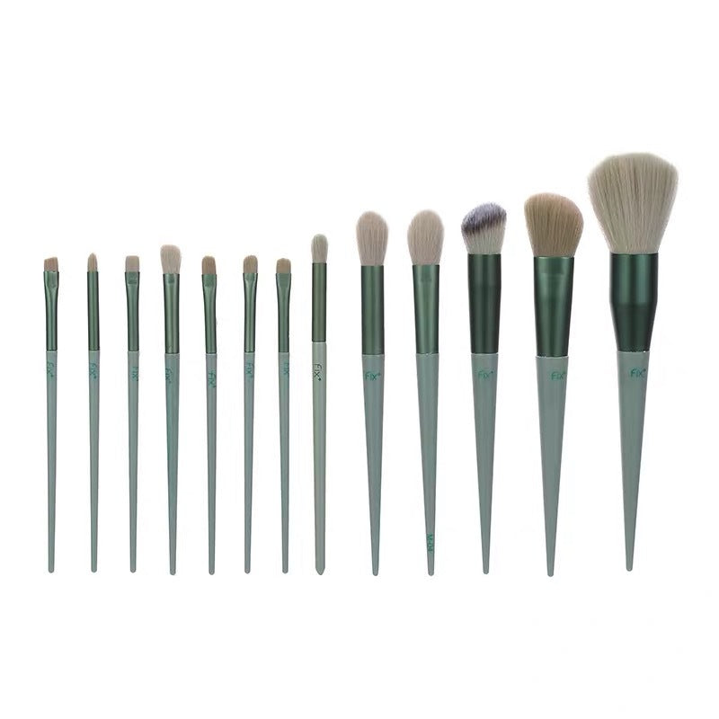 Set Of 13 Four Seasons Green Makeup Brushes Set Of 13 Four Seasons Green Makeup Brushes